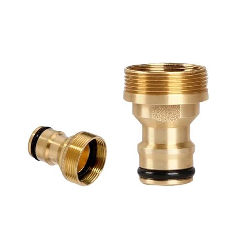 LEMLIN 2 Stück Universal Wasserhahnanschluss für Mischbatterie,M22 Innengewinde,M24 Außengewinde,Schlauchadapter, Wasserhahn Adapter, Schlauchkupplung,Gartenschlauch Anschluss LEMLIN 2 Stück Universal Wasserhahnanschluss für Mischbatterie,M22 Innengewinde,M24 Außengewinde,Schlauchadapter, Wasserhahn Adapter, Schlauchkupplung,Gartenschlauch Anschluss von LEMLIN
