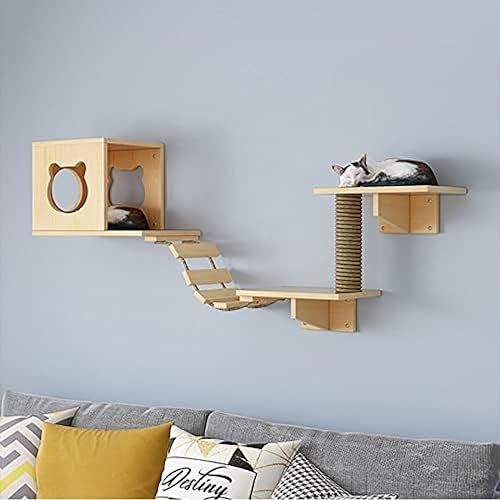 Luxuriöse Wandmontierte Katzenmöbel, Hölzerne Katzenregale, Sitzstangen Für Die Wand, Katzenstufen, Leiter, Katzenbett, Aktivitätsbaum, Katzenkletterstruktur, Moderne Katzenplattform,B,Picturesque Luxuriöse Wandmontierte Katzenmöbel, Hölzerne Katzenregale, Sitzstangen Für Die Wand, Katzenstufen, Leiter, Katzenbett, Aktivitätsbaum, Katzenkletterstruktur, Moderne Katzenplattform,B,Picturesque von LENIUKS
