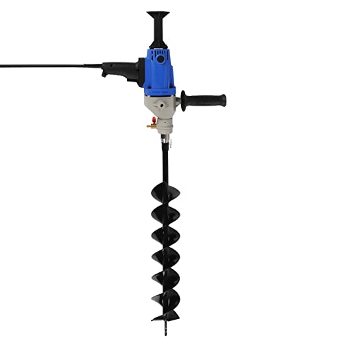 LENJKYYO Elektrischer Erdbohrer, Bohrschnecken 1900W, Erdbohrgerät mit Bit (Durchmesser 120mm) & Gebürsteter Motor, Professional Erdlochbohrer Set, Pfahlbohrer Brunnenbohrer von LENJKYYO