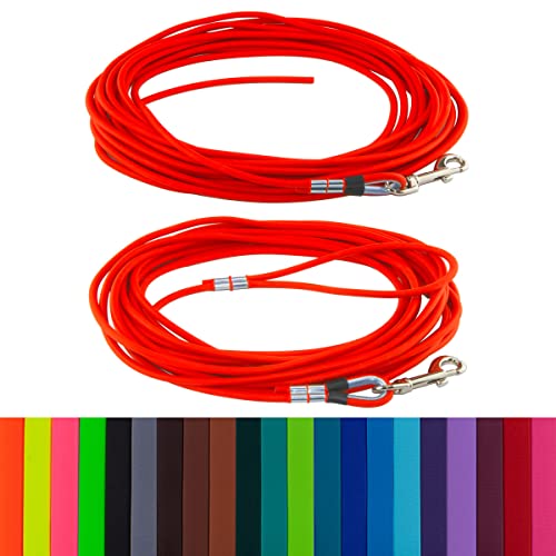 LENNIE 6mm runde Biothane Schleppleine für Hunde von 10-25kg, ohne/mit Handschlaufe, 3m 5m 10m 20m, schmutz-Wasser-abweisend LENNIE 6mm runde Biothane Schleppleine für Hunde von 10-25kg, ohne/mit Handschlaufe, 3m 5m 10m 20m, schmutz-Wasser-abweisend von LENNIE