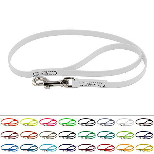 LENNIE BioThane Führleine, 16mm breit, 1,5m lang, Weiß, mit Handschlaufe, genäht LENNIE BioThane Führleine, 16mm breit, 1,5m lang, Weiß, mit Handschlaufe, genäht von LENNIE