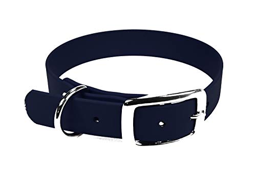 LENNIE BioThane Halsband, Dornschnalle, 25 mm breit, Größe 50-58 cm, Marineblau, Aufdruck möglich LENNIE BioThane Halsband, Dornschnalle, 25 mm breit, Größe 50-58 cm, Marineblau, Aufdruck möglich von LENNIE
