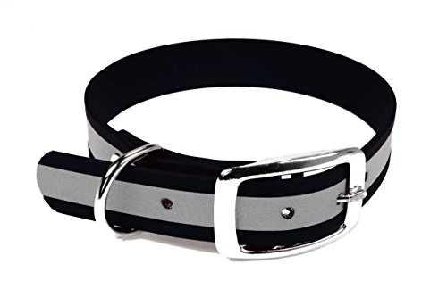 LENNIE BioThane Halsband, Dornschnalle, 25 mm breit, Größe 50-58 cm, Schwarz-Reflex LENNIE BioThane Halsband, Dornschnalle, 25 mm breit, Größe 50-58 cm, Schwarz-Reflex von LENNIE