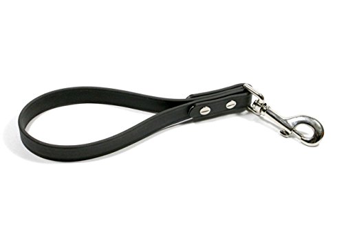 LENNIE BioThane Kurzführer [6 Varianten] aus 16 mm Beta BioThane [Schwarz] von LENNIE