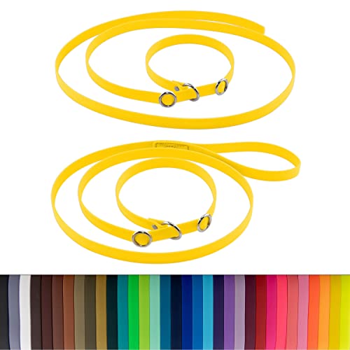 LENNIE BioThane Retrieverleine, 2m lang, Goldgelb, 16mm, 19mm, Handschlaufe, Stopperringe, Moxonleine LENNIE BioThane Retrieverleine, 2m lang, Goldgelb, 16mm, 19mm, Handschlaufe, Stopperringe, Moxonleine von LENNIE