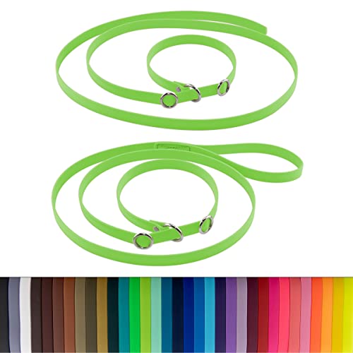 LENNIE BioThane Retrieverleine, 3m lang, Apfelgrün, 16mm, 19mm, Handschlaufe, Stopperringe, Moxonleine LENNIE BioThane Retrieverleine, 3m lang, Apfelgrün, 16mm, 19mm, Handschlaufe, Stopperringe, Moxonleine von LENNIE