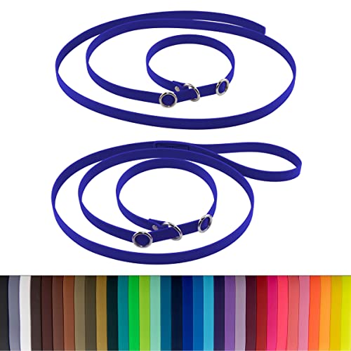 LENNIE BioThane Retrieverleine, 3m lang, Blau, 16mm, 19mm, Handschlaufe, Stopperringe, Moxonleine LENNIE BioThane Retrieverleine, 3m lang, Blau, 16mm, 19mm, Handschlaufe, Stopperringe, Moxonleine von LENNIE