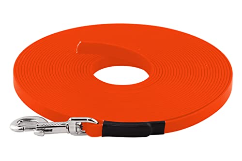 LENNIE BioThane Schleppleine, 10m, Neon-Orange, 16mm für große Hunde, genäht LENNIE BioThane Schleppleine, 10m, Neon-Orange, 16mm für große Hunde, genäht von LENNIE