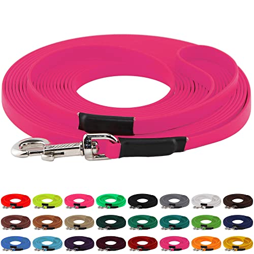LENNIE BioThane Schleppleine, 13mm, Hunde 15-25kg, 5m lang, mit Handschlaufe, Magenta, genäht LENNIE BioThane Schleppleine, 13mm, Hunde 15-25kg, 5m lang, mit Handschlaufe, Magenta, genäht von LENNIE