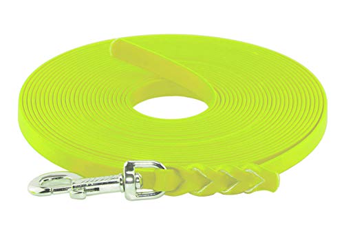 LENNIE BioThane Schleppleine, 13mm, Hunde 15-25kg, 5m lang, ohne Handschlaufe, Neon-Gelb, geflochten LENNIE BioThane Schleppleine, 13mm, Hunde 15-25kg, 5m lang, ohne Handschlaufe, Neon-Gelb, geflochten von LENNIE
