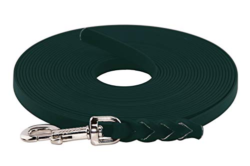 LENNIE BioThane Schleppleine, 13mm, Hunde 15-25kg, 7m lang, ohne Handschlaufe, Dunkelgrün, geflochten LENNIE BioThane Schleppleine, 13mm, Hunde 15-25kg, 7m lang, ohne Handschlaufe, Dunkelgrün, geflochten von LENNIE