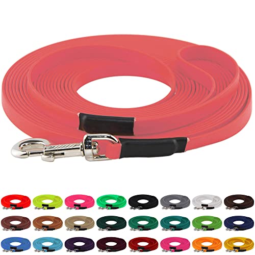 LENNIE BioThane Schleppleine, 9mm, Hunde 5-15kg, 20m lang, mit Handschlaufe, Koralle, genäht LENNIE BioThane Schleppleine, 9mm, Hunde 5-15kg, 20m lang, mit Handschlaufe, Koralle, genäht von LENNIE