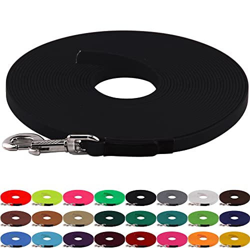 LENNIE BioThane Schleppleine, 9mm, Hunde 5-15kg, 8m lang, ohne Handschlaufe, Schwarz, genäht LENNIE BioThane Schleppleine, 9mm, Hunde 5-15kg, 8m lang, ohne Handschlaufe, Schwarz, genäht von LENNIE