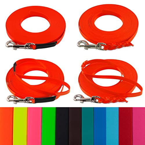 LENNIE Extraleichte, 16mm breite Biothane Schleppleine für große Hunde von 25-35kg, ohne/mit Handschlaufe, 3m 5m 10m 20m, schmutz-Wasser-abweisend LENNIE Extraleichte, 16mm breite Biothane Schleppleine für große Hunde von 25-35kg, ohne/mit Handschlaufe, 3m 5m 10m 20m, schmutz-Wasser-abweisend von LENNIE