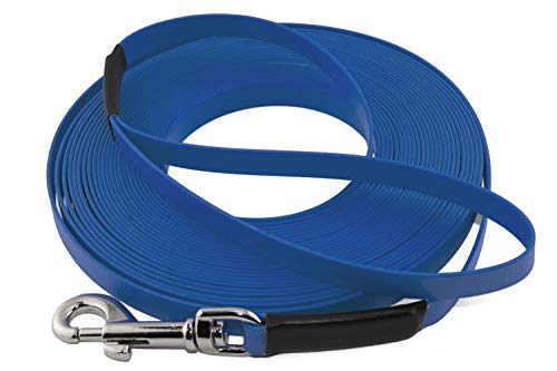LENNIE Leichte BioThane Schleppleine, 9mm, Hunde 5-15kg, 5m lang, mit Handschlaufe, Azurblau, genäht LENNIE Leichte BioThane Schleppleine, 9mm, Hunde 5-15kg, 5m lang, mit Handschlaufe, Azurblau, genäht von LENNIE
