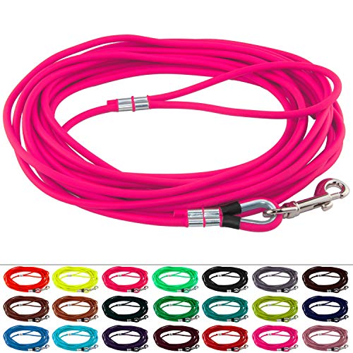 LENNIE Runde BioThane Schleppleine für Hunde ab 25kg, Ø 8mm, 30m lang, mit Handschlaufe, Magenta LENNIE Runde BioThane Schleppleine für Hunde ab 25kg, Ø 8mm, 30m lang, mit Handschlaufe, Magenta von LENNIE