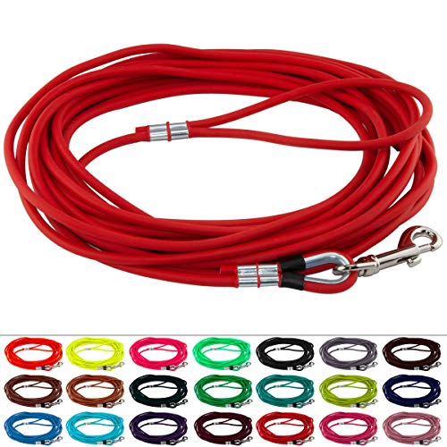 LENNIE Runde BioThane Schleppleine für Hunde von 15-25kg, Ø 6mm, 15m lang, mit Handschlaufe, Rot LENNIE Runde BioThane Schleppleine für Hunde von 15-25kg, Ø 6mm, 15m lang, mit Handschlaufe, Rot von LENNIE