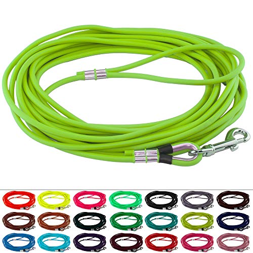 LENNIE Runde BioThane Schleppleine für Hunde von 15-25kg, Ø 6mm, 3m lang, mit Handschlaufe, Apfelgrün LENNIE Runde BioThane Schleppleine für Hunde von 15-25kg, Ø 6mm, 3m lang, mit Handschlaufe, Apfelgrün von LENNIE