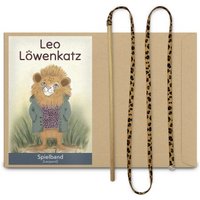 LEO LÖWENKATZ Katzenangel für Katzen mit Holzstab im Leoparden-Design von LEO LÖWENKATZ