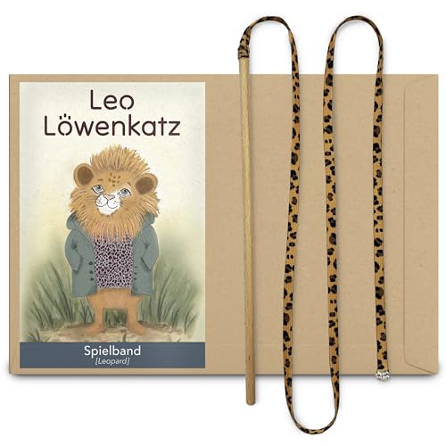 LEO LÖWENKATZ Katzenangel für Katzen. Robuster Holzstab mit extra langem Spielband und wildem Leoparden-Muster. Robustes Katzenspielzeug LEO LÖWENKATZ Katzenangel für Katzen. Robuster Holzstab mit extra langem Spielband und wildem Leoparden-Muster. Robustes Katzenspielzeug von LEO LÖWENKATZ