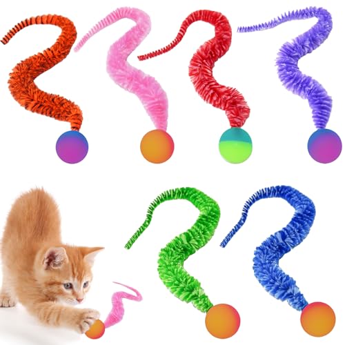 LEOEASIY Wackelball für Katzen 6 Stück - Interaktives Katzenspielzeug Mit Wiggly Balls für Alle Altersgruppen LEOEASIY Wackelball für Katzen 6 Stück - Interaktives Katzenspielzeug Mit Wiggly Balls für Alle Altersgruppen von LEOEASIY
