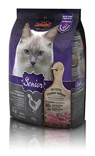 Leonardo Senior [400g] Katzenfutter | Trockenfutter für ältere Katzen | Alleinfuttermittel für ältere Katzen ab ca. 10 Jahren+ von LEONARDO HOME