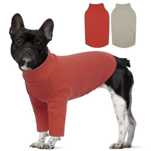 Hunde-T-Shirt, 2er-Pack für kleine und mittelgroße Hunde, weiche Baumwolle, atmungsaktiv und bequem, maschinenwaschbar, stilvolle Designs für den täglichen Gebrauch Hunde-T-Shirt, 2er-Pack für kleine und mittelgroße Hunde, weiche Baumwolle, atmungsaktiv und bequem, maschinenwaschbar, stilvolle Designs für den täglichen Gebrauch von LETSQK