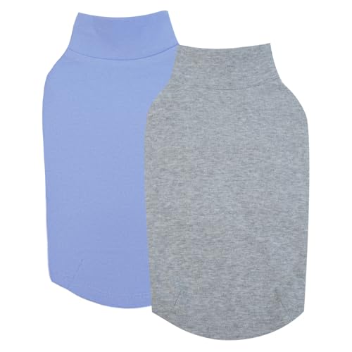 Hunde-T-Shirt, 2er-Pack für kleine und mittelgroße Hunde, weiche Baumwolle, atmungsaktiv und bequem, maschinenwaschbar, stilvolle Designs für den täglichen Gebrauch Hunde-T-Shirt, 2er-Pack für kleine und mittelgroße Hunde, weiche Baumwolle, atmungsaktiv und bequem, maschinenwaschbar, stilvolle Designs für den täglichen Gebrauch von LETSQK