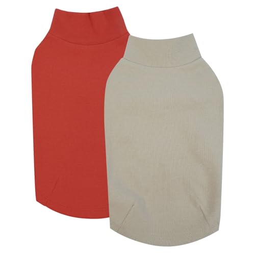Hunde-T-Shirt, 2er-Pack für kleine und mittelgroße Hunde, weiche Baumwolle, atmungsaktiv und bequem, maschinenwaschbar, stilvolle Designs für den täglichen Gebrauch Hunde-T-Shirt, 2er-Pack für kleine und mittelgroße Hunde, weiche Baumwolle, atmungsaktiv und bequem, maschinenwaschbar, stilvolle Designs für den täglichen Gebrauch von LETSQK