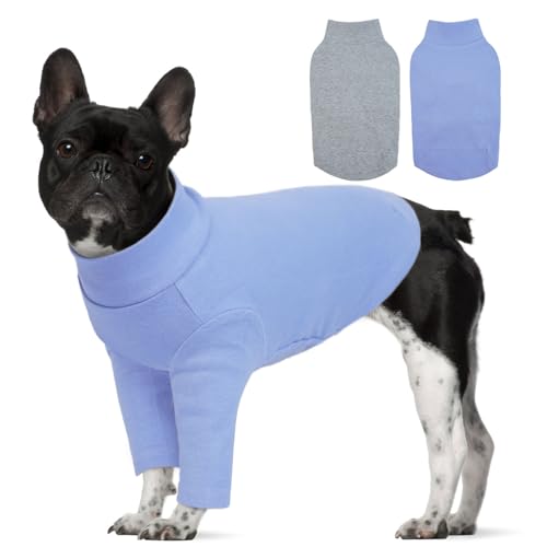 Hunde-T-Shirt, 2er-Pack für kleine und mittelgroße Hunde, weiche Baumwolle, atmungsaktiv und bequem, maschinenwaschbar, stilvolle Designs für den täglichen Gebrauch Hunde-T-Shirt, 2er-Pack für kleine und mittelgroße Hunde, weiche Baumwolle, atmungsaktiv und bequem, maschinenwaschbar, stilvolle Designs für den täglichen Gebrauch von LETSQK
