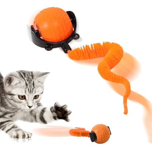 LETTERASHQP Hundespielzeug Ball Interaktives Hundespielzeug Katzenball Elektrisch Interaktiver Ball für Hunde Smart Automatisch Rollender Balls mit Schwanz für Katzen Hunde (04) LETTERASHQP Hundespielzeug Ball Interaktives Hundespielzeug Katzenball Elektrisch Interaktiver Ball für Hunde Smart Automatisch Rollender Balls mit Schwanz für Katzen Hunde (04) von LETTERASHQP