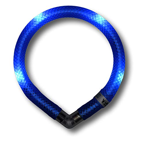 LEUCHTIE® Leuchthalsband Mini blau Größe 27,5 I LED Halsband extra für kleine Hunde I wasserdicht I enorm hell von LEUCHTIE