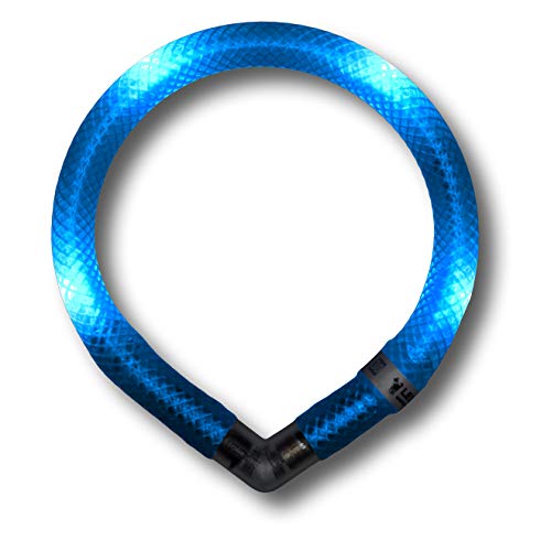 LEUCHTIE® Leuchthalsband Mini eisblau Größe 32,5 I LED Halsband extra für kleine Hunde I wasserdicht I enorm hell von LEUCHTIE
