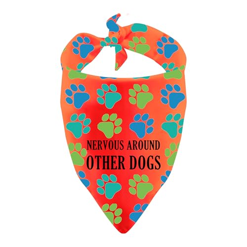 Halstuch für nervöse Hunde, Haustier-Schal, Geschenk für nervöse Hunde (um andere Hunde) von LEVLO