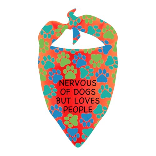 Hundehalstuch, Motiv: Nervous But Loves People Hundehalstuch, Motiv: Nervous But Loves People von LEVLO