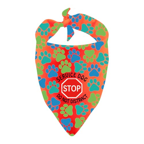 Hundehalstuch, dreieckig, Aufschrift "Service Dog Do Not Distract" von LEVLO