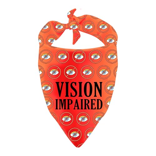 Hundehalstuch für blinde Hunde mit Sehbehinderung, Geschenk für Sehbehinderte (Sehbehindert) von LEVLO