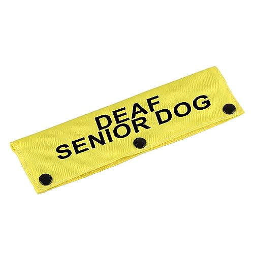 Hundeleine, für gehörlose Senioren, für Hunde mit besonderen Bedürfnissen, für Haustiere (Gehörlose Seniorenhund, YE Sleeve) von LEVLO
