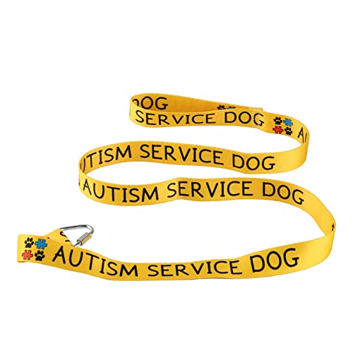 Hundeleine mit Autismus-Alarm, Autismus-Dienst, Hundeleine, Spazierengehen, Training, Hundeleine, Hundebesitzer, Haustierliebhaber, Geschenk (Autismus-Service, Hund, YE) von LEVLO