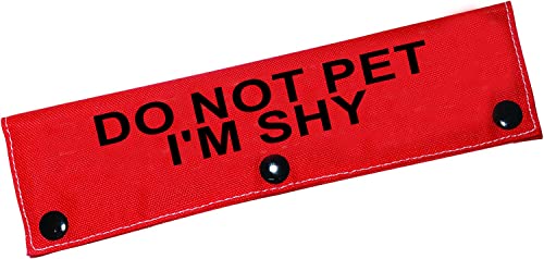 Lustige Hundeleine, Hülle, Do Not Pet I'm Shy Hundeleine, Wickelhülle, Haustier, Geburtstagsgeschenk für Haustiere (I'm Shy-Sleeve) von LEVLO