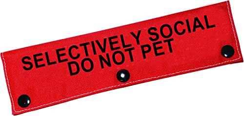 Lustige Hundeleine, Hülle, selektiv, Social Do Not Pet, Hundeleine, Wickelhülle, Haustier, Geburtstagsgeschenk für Haustiere, Hund Zubehör (selektiv Social-Sleeve) von LEVLO