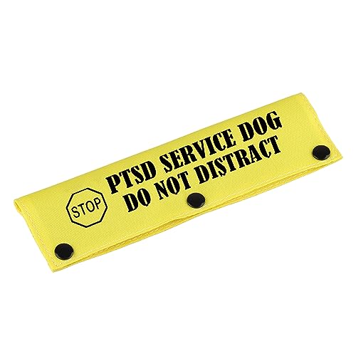 Lustige Hundeleine, PTSD-Alarm, Hundegeschenk, PTSD Service Dog Do Not Distract, Leine mit hängendem ID-Patch-Tag (PTSD Service-YE Sleeve) von LEVLO