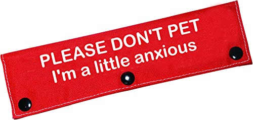 Lustige Hundeleine, mit Aufschrift "Please Don't Pet I'm a Little Anxious Pet Leash", zum Aufhängen (kleine ängstliche Ärmel) von LEVLO