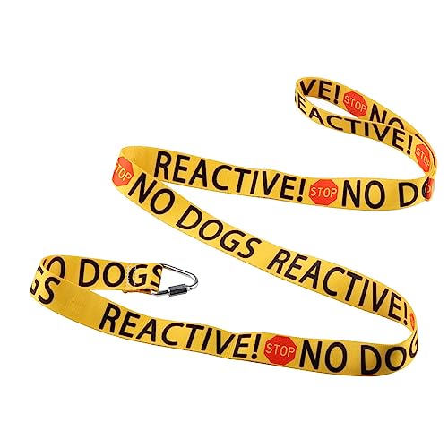 Lustige Hundeleine Reaktiv Keine Hunde Hundeleine Walking Training Hundeleinen Hundebesitzer Tierliebhaber Geschenk (Reaktiv Keine Hunde - YE) von LEVLO