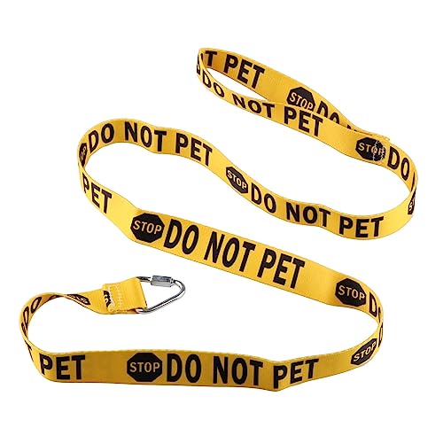 Lustige Hundeleine Stop Do Not Pet Hundeleine Walking Training Hundeleinen Hundebesitzer Haustier Liebhaber Geschenk (Stop Do Not Pet-YE) von LEVLO