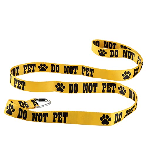 Lustige Hundeleine mit Aufschrift "Do Not Pet" (nicht für Haustiere) von LEVLO