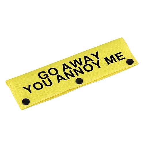 Lustige Hundeleine mit Aufschrift "Go Away You Annoy Me" für Hundeleine, Geburtstagsgeschenk für Haustiere (You Annoy Me-YE Sleeve) von LEVLO