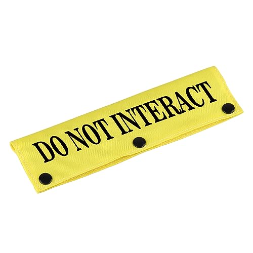Lustige Hundeleine mit Aufschrift "Have Do Not Interact", Hundeleine, Geburtstagsgeschenk für Haustiere (Do Not Interact-YE Sleeve) von LEVLO
