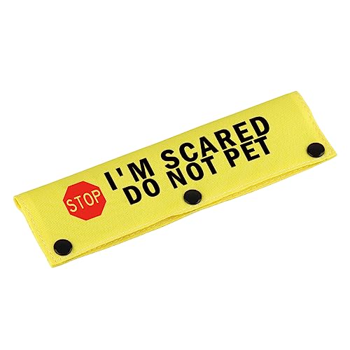 Lustige Hundeleine mit Aufschrift "I'm Scared Do Not Pet" von LEVLO