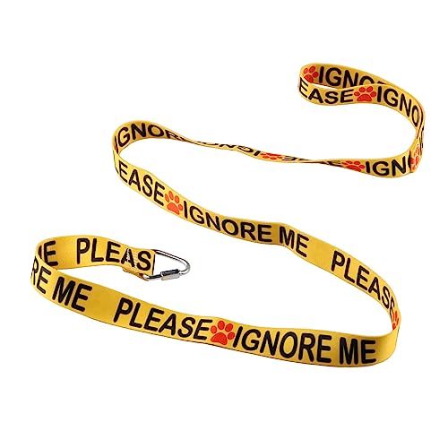 Lustige Hundeleine mit Aufschrift "Please Ignore Me", Hundeleine, Hundebesitzer, Haustierliebhaber, Geschenk (Bitte ignorieren Sie mich-YE) von LEVLO